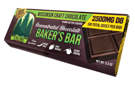 3 Tall Pines Baker's Bar - Delta 8 Chocolate Bar